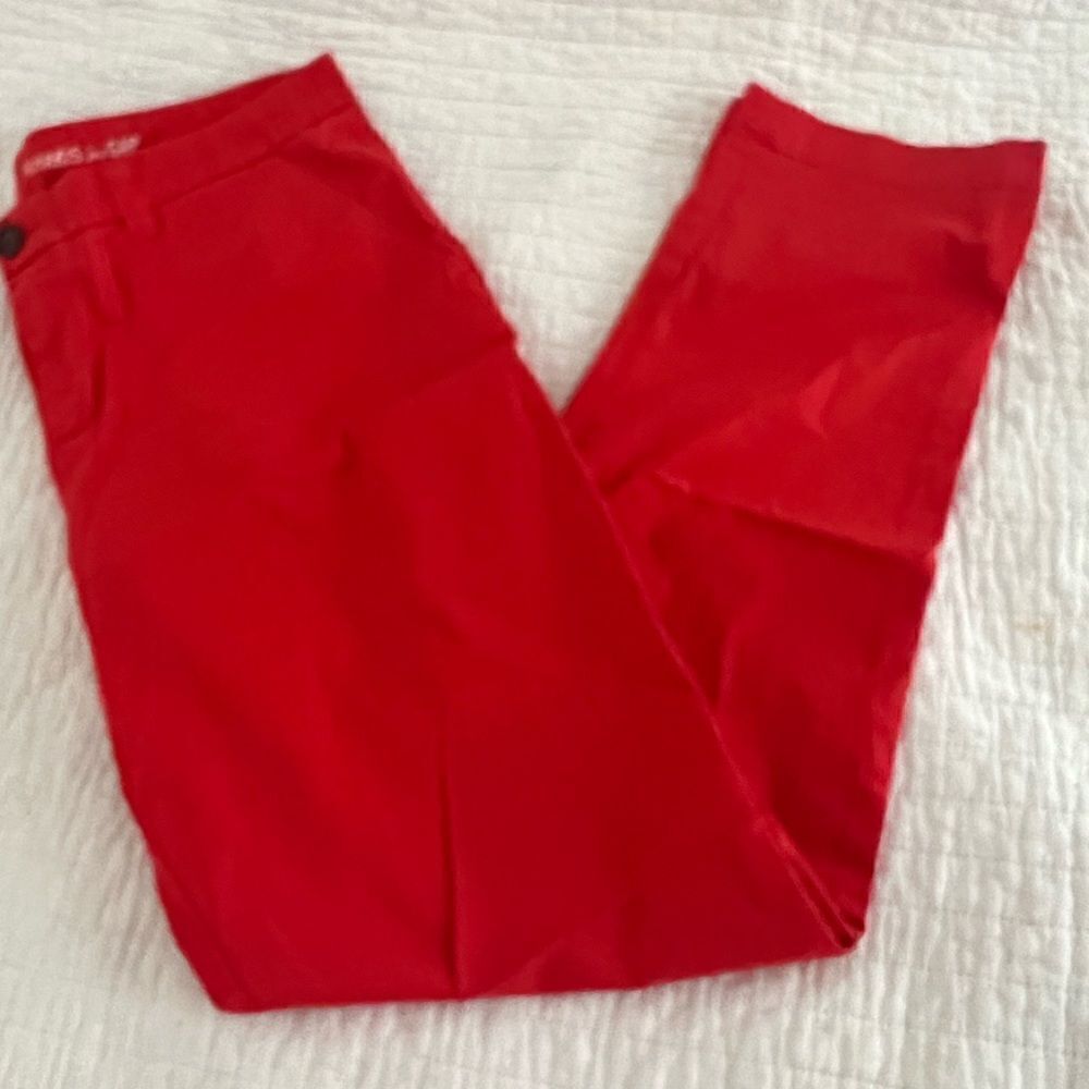 Khakis by Gap Straight Leg red orange skinny